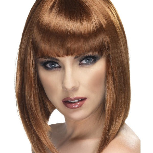 Glam Wig, Brown - Adult Weekender