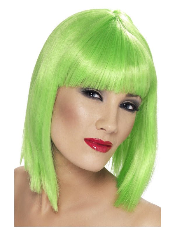 Glam Wig, Neon Green - Adult Weekender