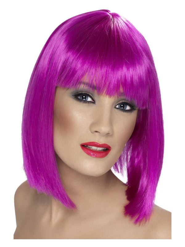 Glam Wig, Neon Purple - Adult Weekender