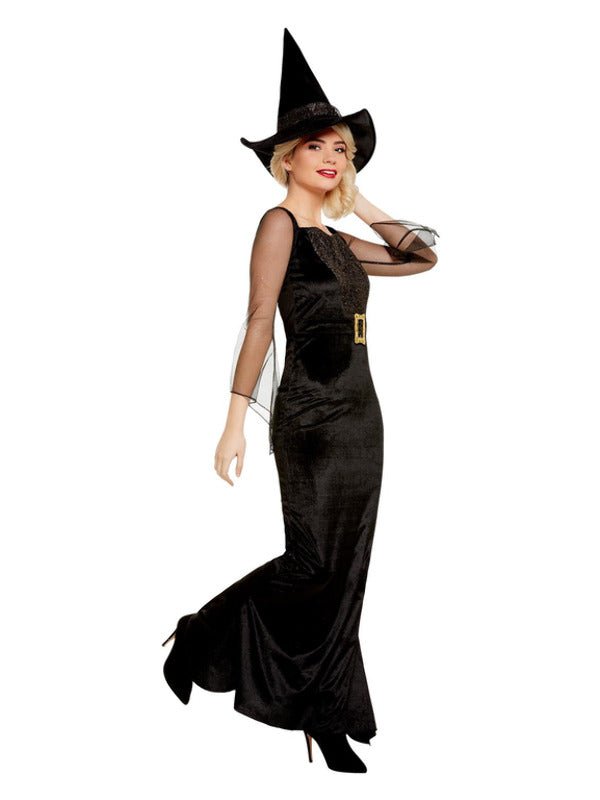 Glam Witch Costume, Black - Adult Weekender