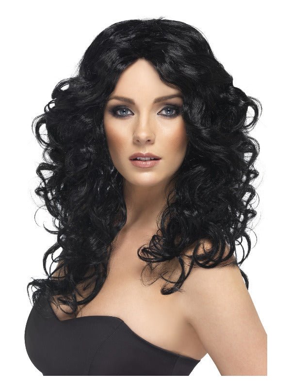 Glamour Wig, Black - Adult Weekender