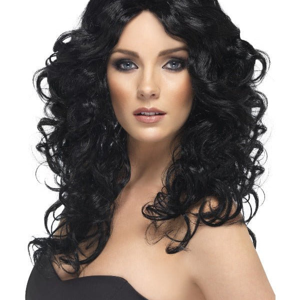 Glamour Wig, Black - Adult Weekender