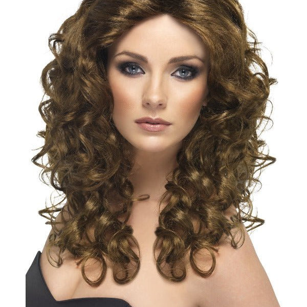 Glamour Wig, Brown - Adult Weekender