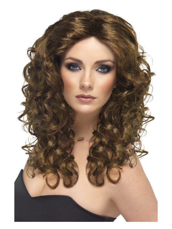 Glamour Wig, Brown - Adult Weekender