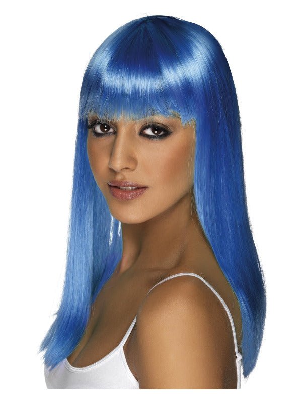 Glamourama Wig, Neon Blue - Adult Weekender