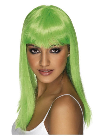 Glamourama Wig, Neon Green - Adult Weekender