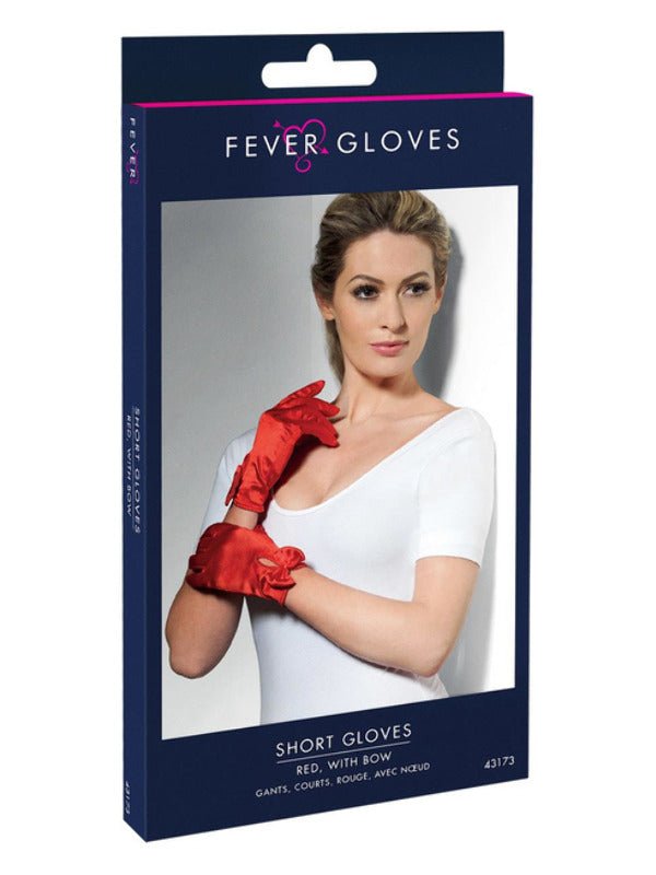 Gloves, Short, Red - Adult Weekender