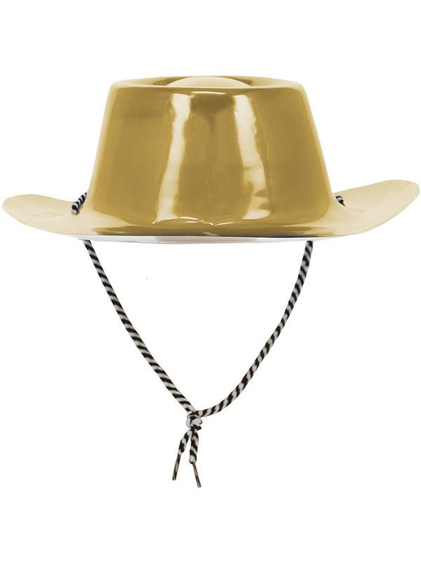 Gold Metallic Cowboy Hat - Adult Weekender