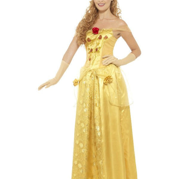 Golden Princess Costume, Gold - Adult Weekender