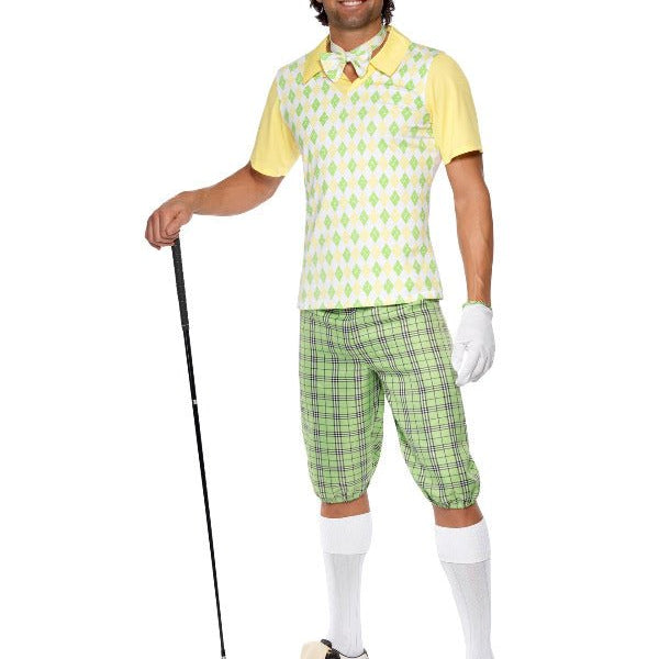 Gone Golfing Costume, Green - Adult Weekender