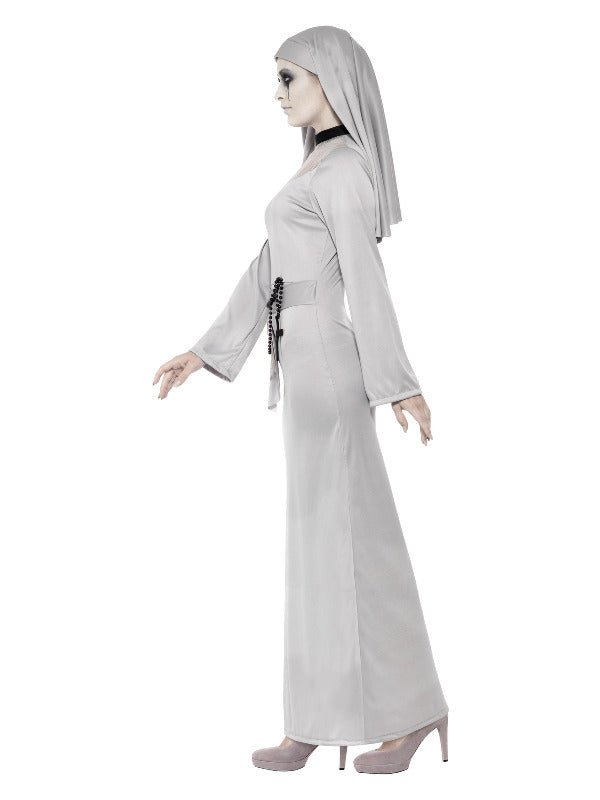 Gothic Nun Costume, Grey - Adult Weekender