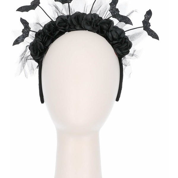 Gothic Rose & Bat Bopper Headband - Adult Weekender