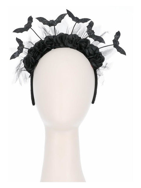 Gothic Rose & Bat Bopper Headband - Adult Weekender