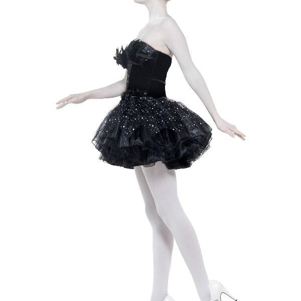 Gothic Swan Masquerade Costume, Black - Adult Weekender