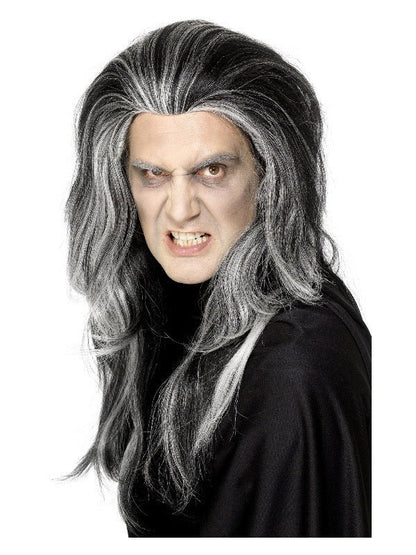 Gothic Vampire Wig, Black - Adult Weekender