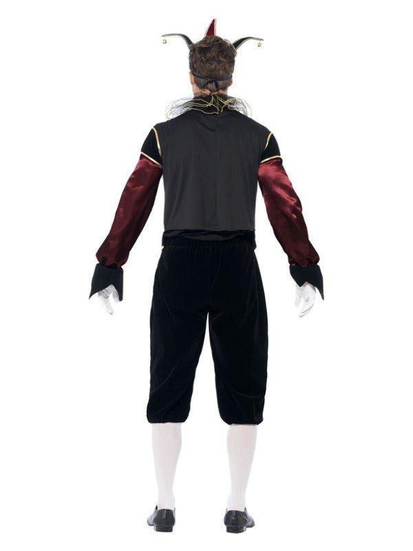 Gothic Venetian Harlequin Costume, Black - Adult Weekender