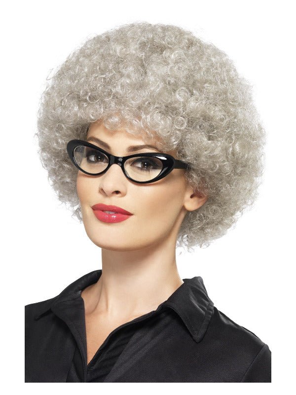 Granny Perm Wig, Grey - Adult Weekender