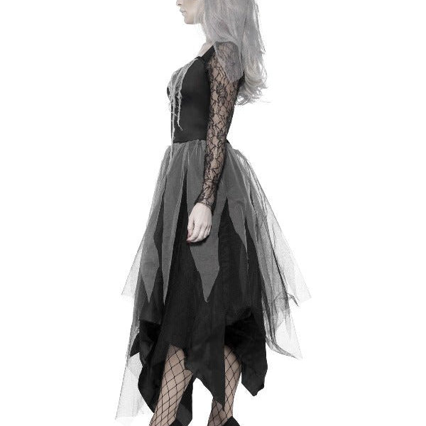 Graveyard Bride Costume, Black - Adult Weekender