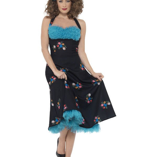 Grease Cha Cha DiGregorio Costume, Black - Adult Weekender