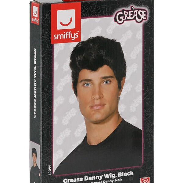 Grease Danny Wig, Black - Adult Weekender