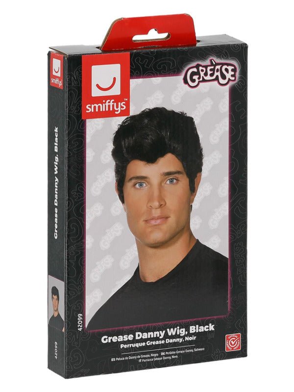 Grease Danny Wig, Black - Adult Weekender
