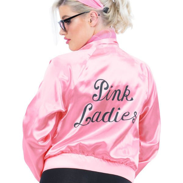 Grease Pink Ladies Jacket with Accessories - Adult Weekender