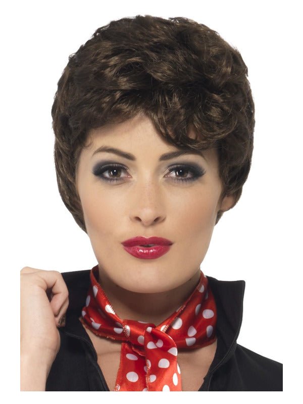 Grease Rizzo Wig, Brown - Adult Weekender