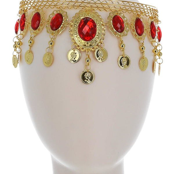 Grecian Gold & Ruby Headdress - Adult Weekender