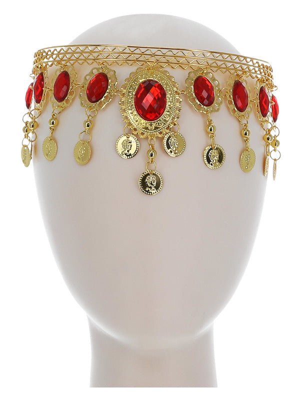 Grecian Gold &amp; Ruby Headdress - Adult Weekender