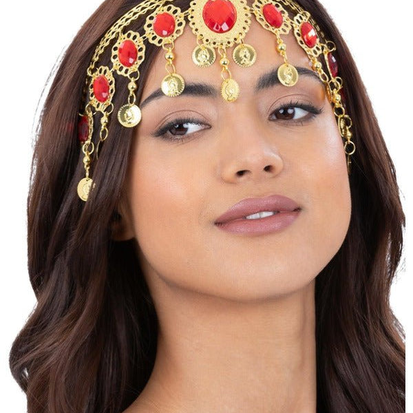 Grecian Gold & Ruby Headdress - Adult Weekender