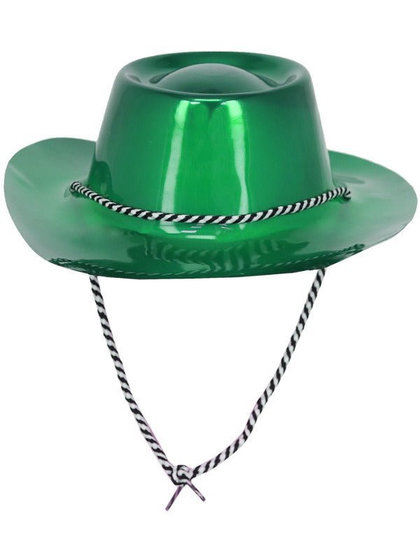 Green Metallic Cowboy Hat - Adult Weekender