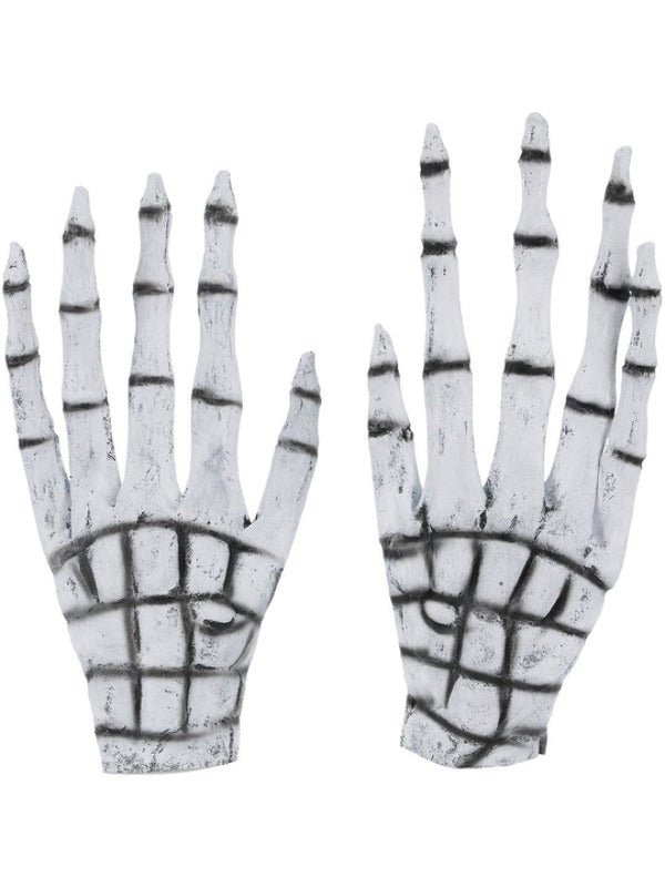 Grim Reaper/Skeleton Gloves, White - Adult Weekender