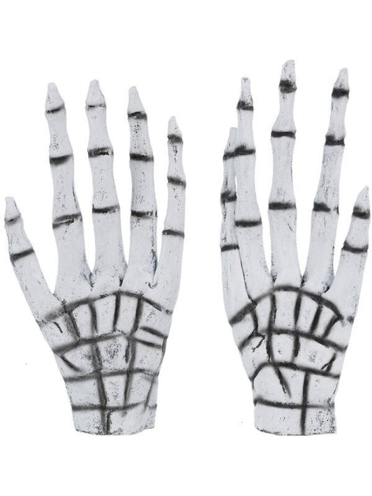 Grim Reaper/Skeleton Gloves, White - Adult Weekender