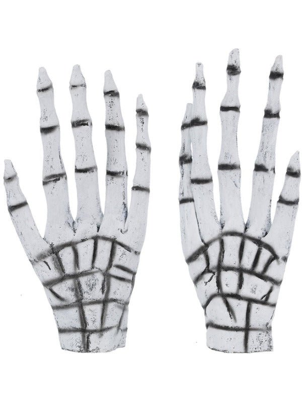 Grim Reaper/Skeleton Gloves, White - Adult Weekender