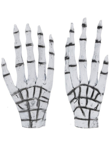 Grim Reaper/Skeleton Gloves, White - Adult Weekender