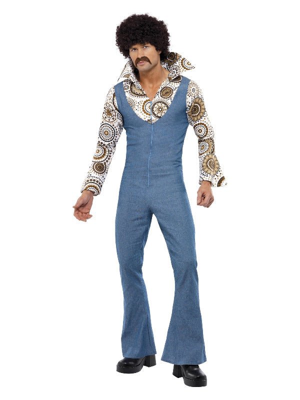 Groovy Dancer Costume, Blue - Adult Weekender