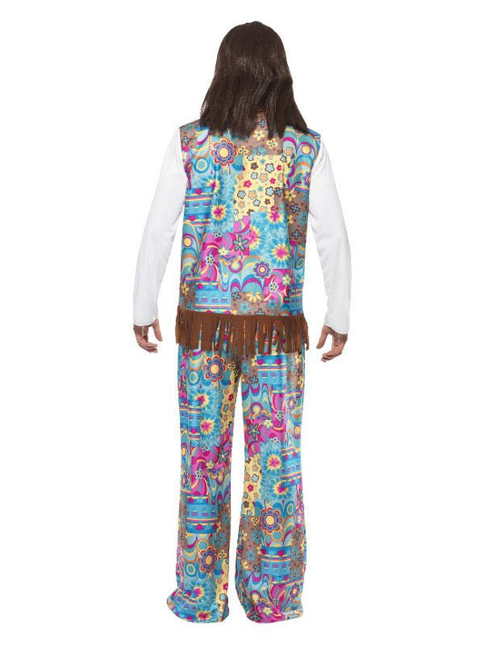 Groovy Hippie Costume, Multi - Coloured - Adult Weekender