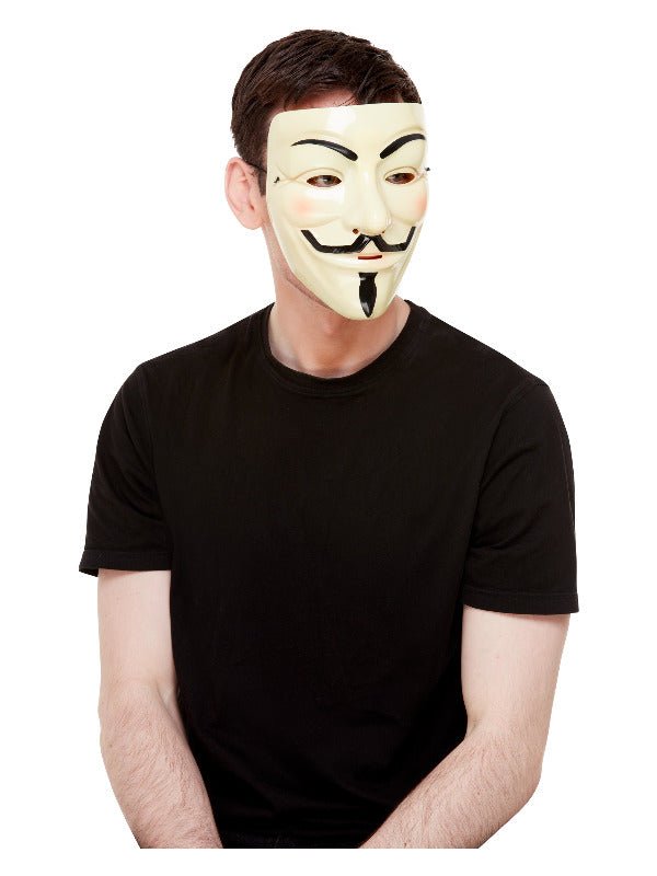Guy Fawkes Mask, Cream - Adult Weekender