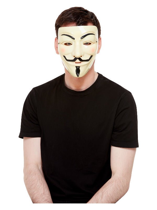 Guy Fawkes Mask, Cream - Adult Weekender