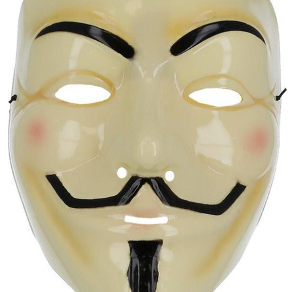 Guy Fawkes Mask, Cream - Adult Weekender