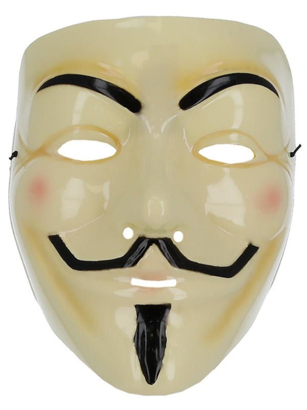 Guy Fawkes Mask, Cream - Adult Weekender