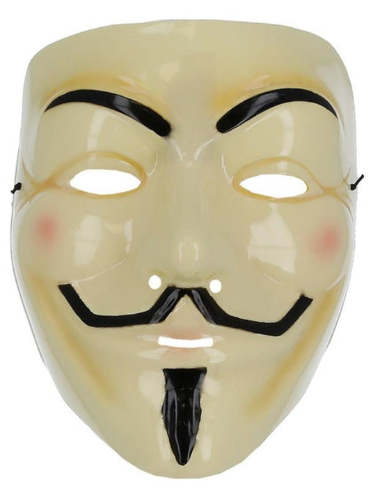 Guy Fawkes Mask, Cream - Adult Weekender