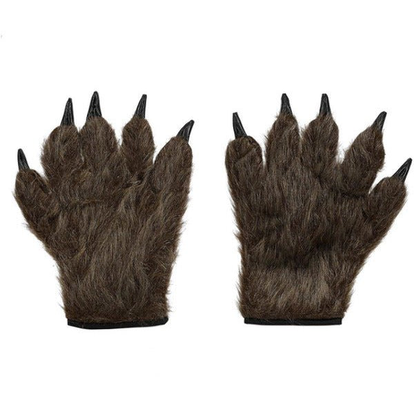 Hairy Monster/Animal Hands, Brown - Adult Weekender