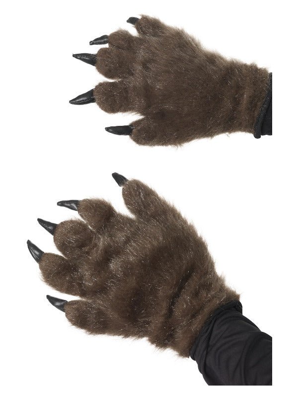 Hairy Monster/Animal Hands, Brown - Adult Weekender