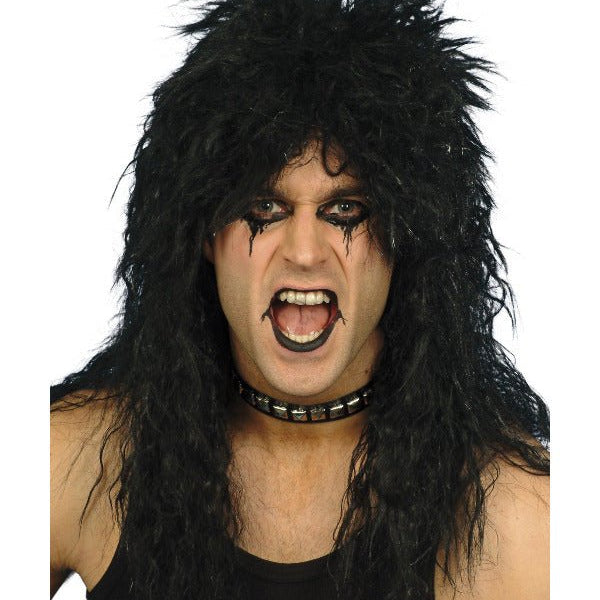 Hard Rocker Wig, Black - Adult Weekender