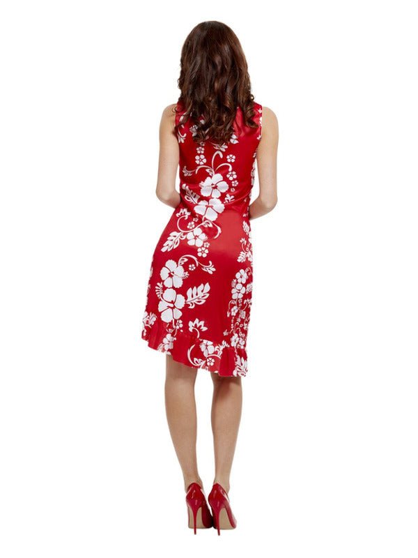 Hawaiian Beauty Costume, Red - Adult Weekender