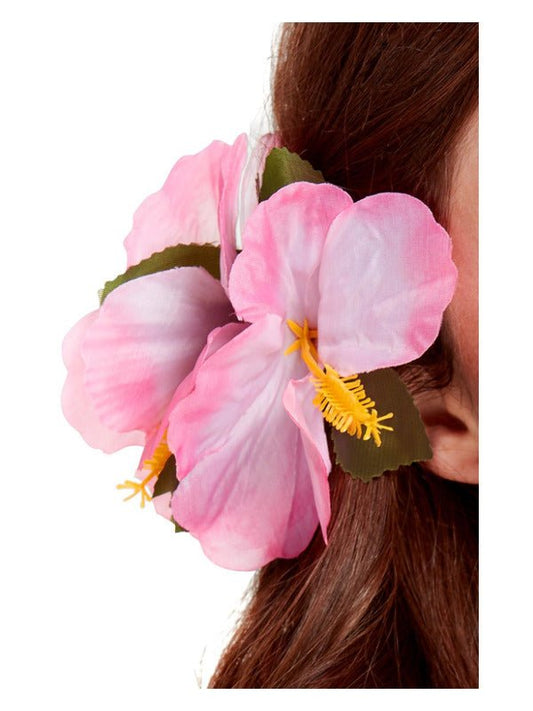 Hawaiian Flower Hair Clip, Pink - Adult Weekender