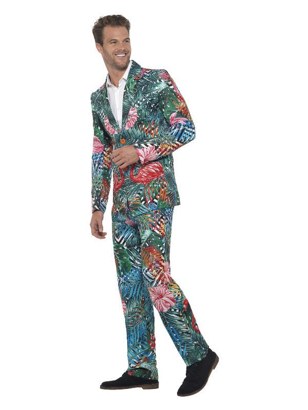 Hawaiian Tropical Flamingo Suit, Multi - Coloured - Adult Weekender
