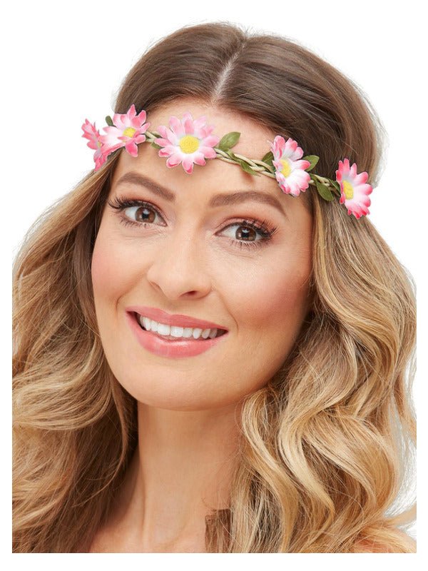 Hawaiian/Hippie Daisy Chain Headband, Assorted - Adult Weekender