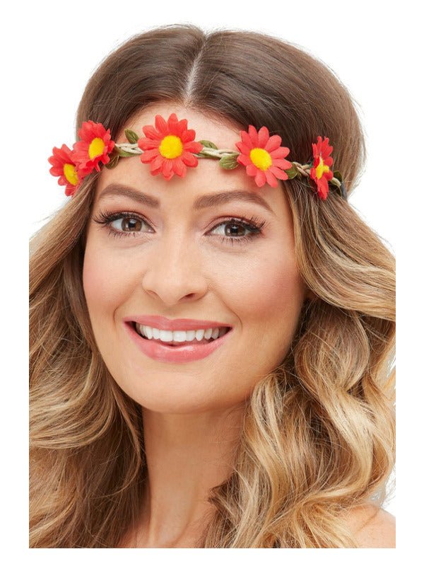 Hawaiian/Hippie Daisy Chain Headband, Assorted - Adult Weekender